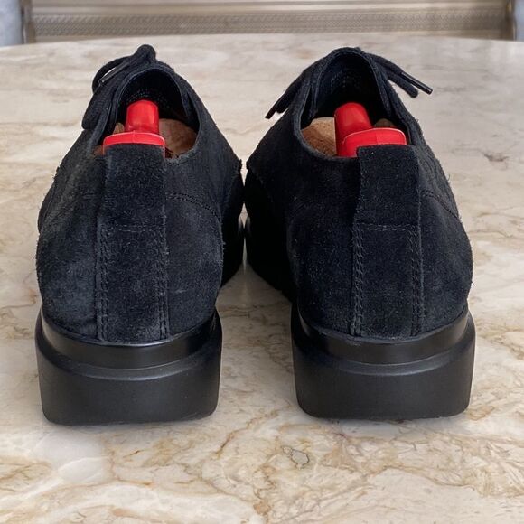 Colo Copenhagen Black Suede Leather Oxfords - Picture 9 of 14